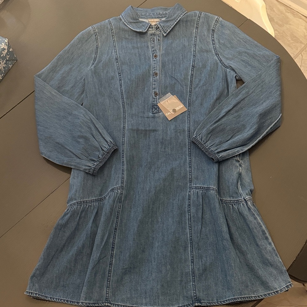 NWT Denim popover dress - Picture 1 of 6